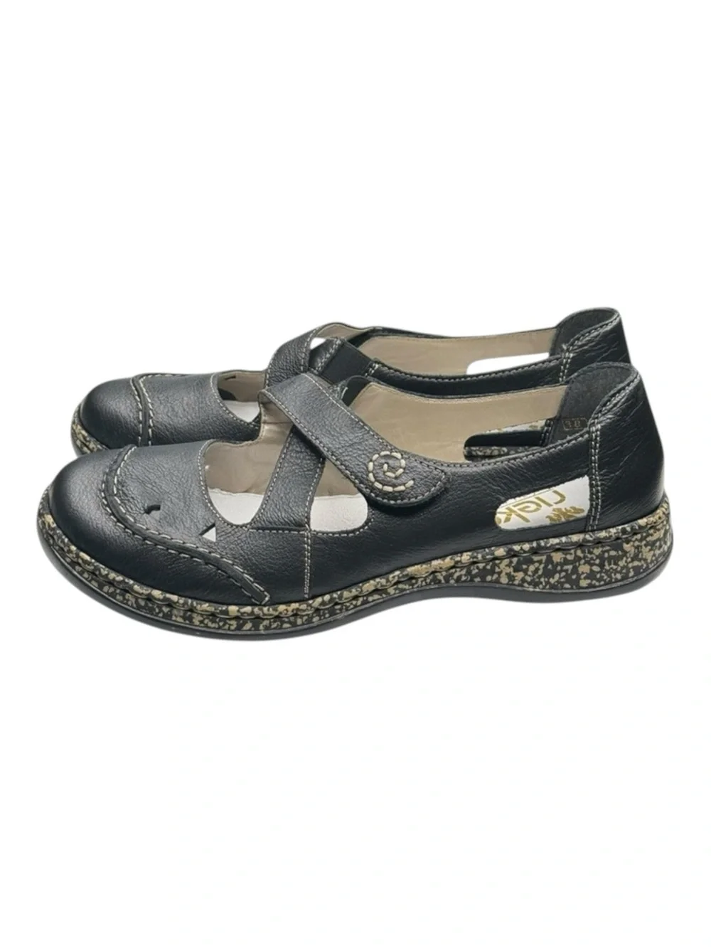 new Rieker ❀ Daisy Rosso Mary Jane Ballet Flats ❀ Black Schwarz 00 ❀ 38 7.5M 8M